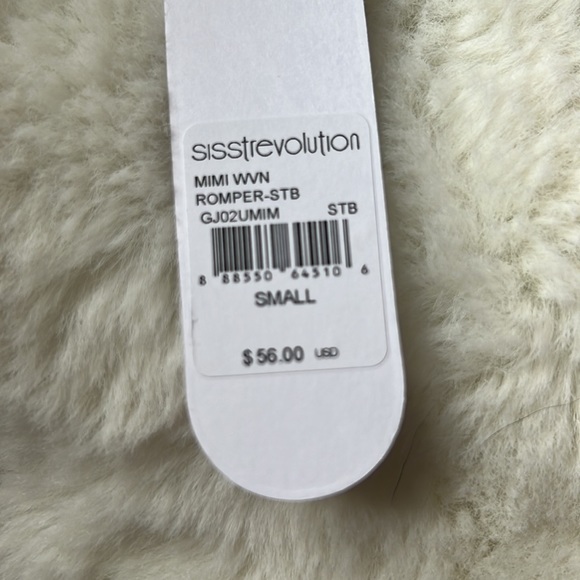 NWT Sisstrevolution Mimi Woven Romper size Sm - Picture 16 of 16